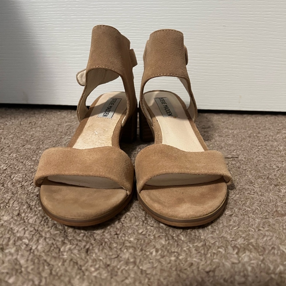 Steve Madden Brown Suede Sandals